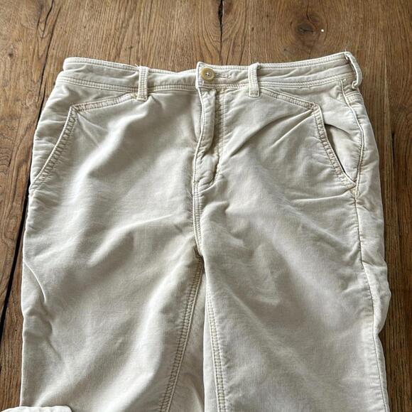 We the Free Size 4 Fine Line Straight Leg Crop Pants Beige - Picture 4 of 7